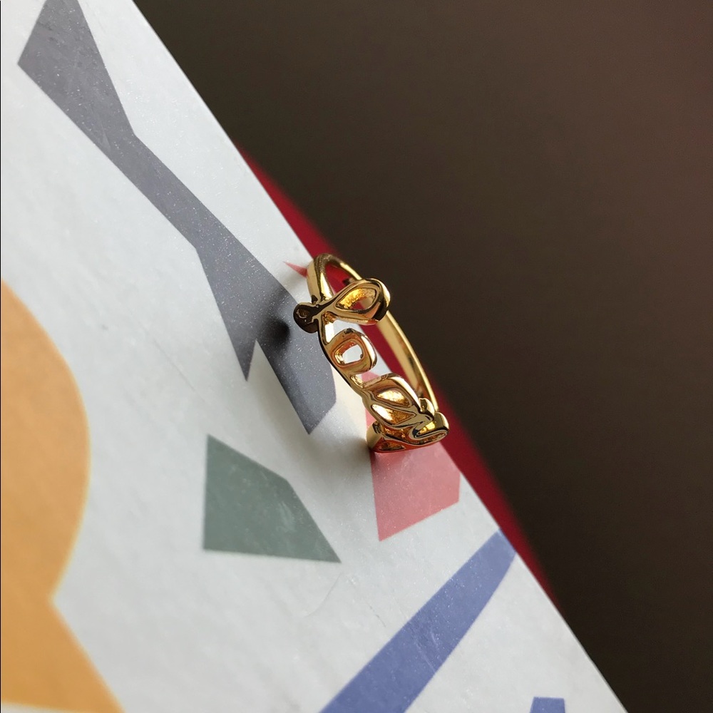 Lazy Oaf Ring gold covered in gold